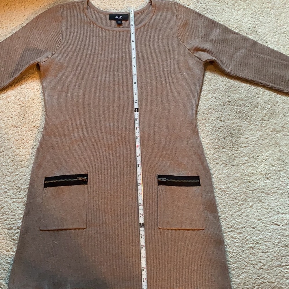 AGB brand beige long women’s sweater - Picture 4 of 11